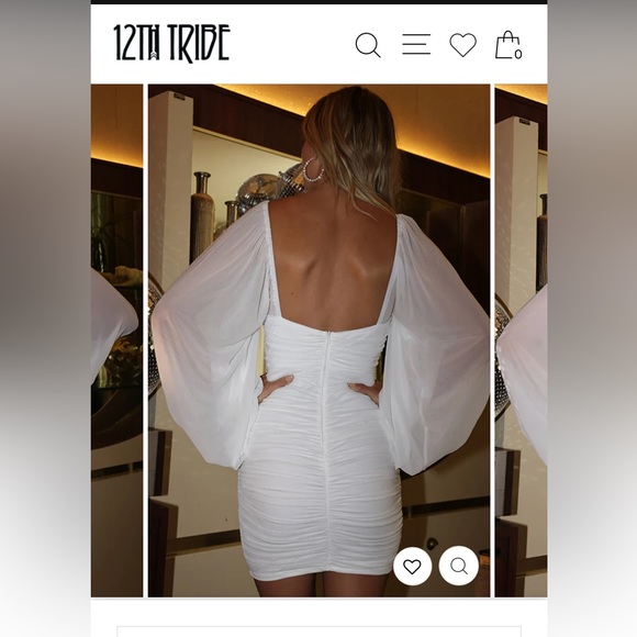12th Tribe White Dress size Small - Picture 7 of 10